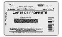 carte de propriété CISM